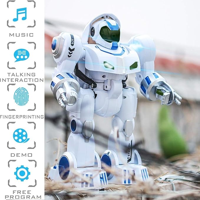 Magicwand R/C Rechargeable 2-in-1 FingerTouch Deformation Gesture Sensing,Intelligent Prog Smart Robot for Kids