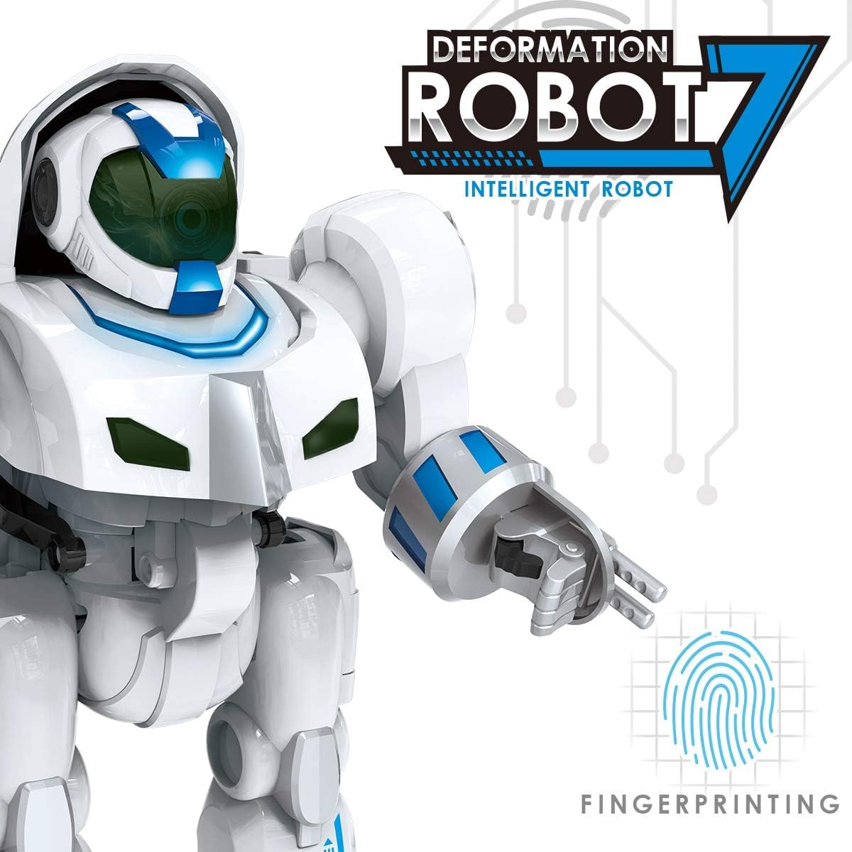 Magicwand R/C Rechargeable 2-in-1 FingerTouch Deformation Gesture Sensing,Intelligent Prog Smart Robot for Kids